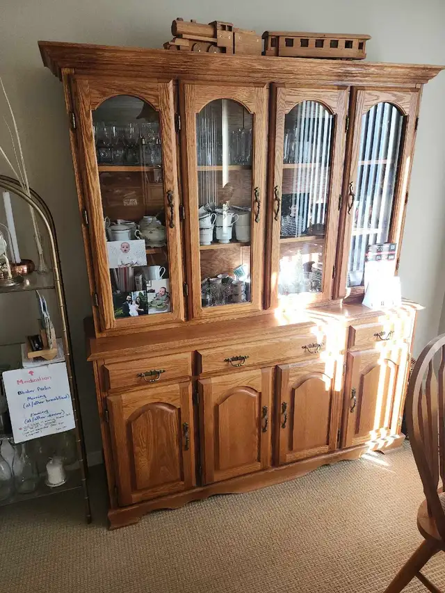 solid oak dining set