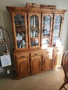 solid oak dining set
