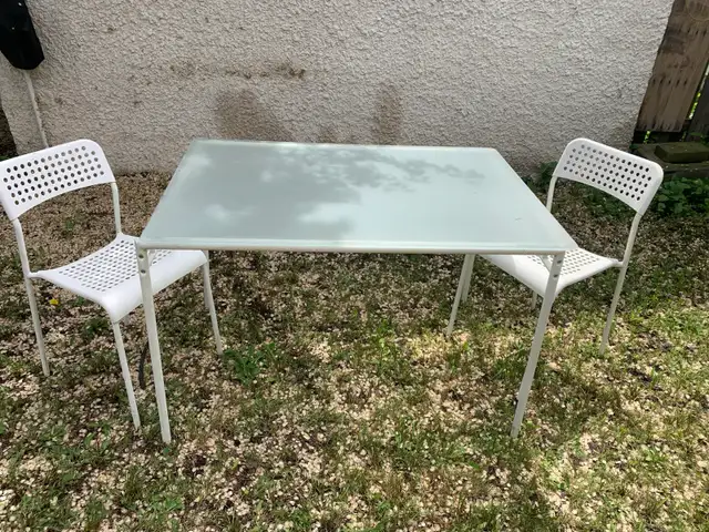 Glass Top Table with Chairs