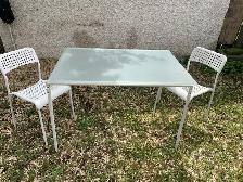 Glass Top Table with Chairs