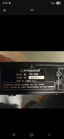 Pyramid SEA‑6600 Stereo Graphic Equalizer - Photo 2