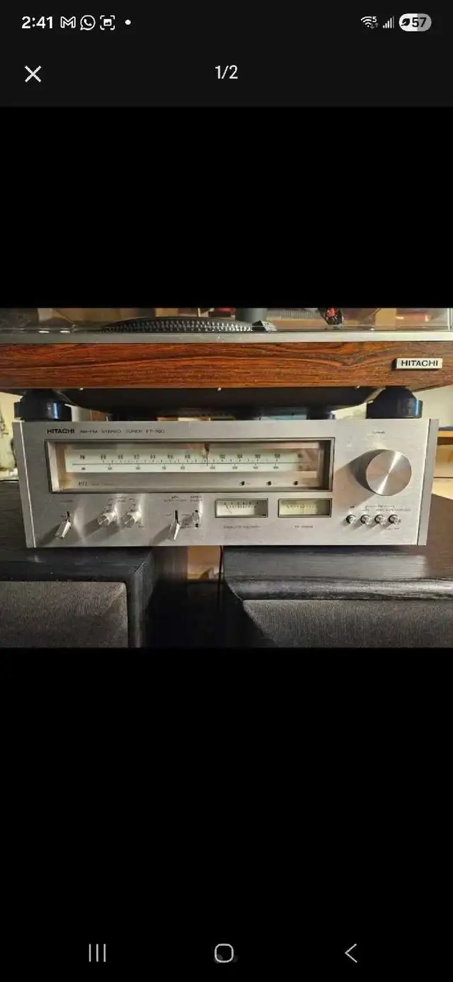 Vintage Hitachi FT‑920 AM/FM Stereo Tuner Made in Japan mint