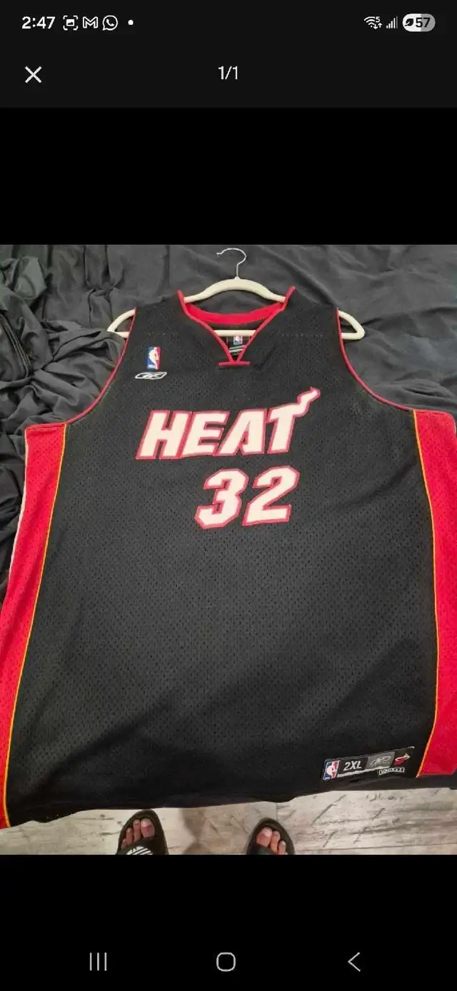 Miami heat #32 rebok