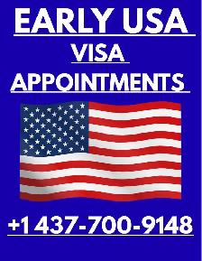 EARLY USA VISA appointment dates are available