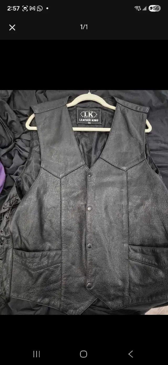 leather king vest