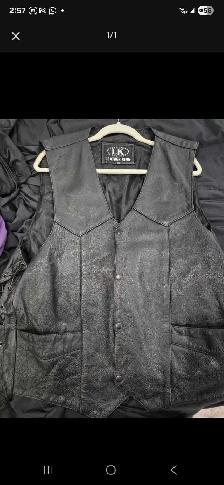 leather king vest