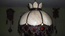 3 LAMPES ANTIQUES ET VIEILLE CHAISE BERÇANTE ET INCLINABLE - Photo 3