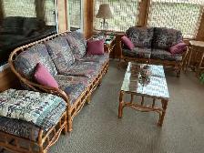 WICKER SUNROOM FURNITURE