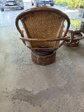 Bamboo Chairs and Table - Photo 3