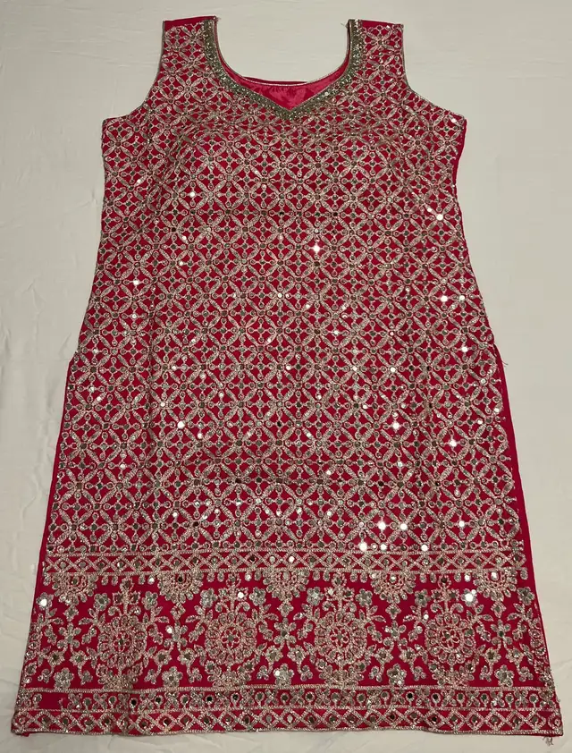 Brand New Indian Ladies Pink Designer Sharara Punjabi Suit