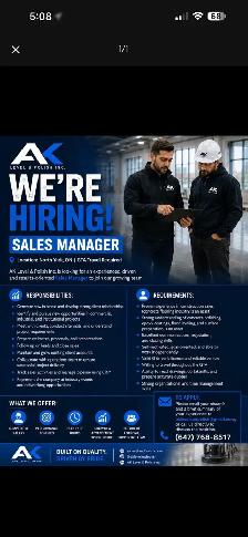 construction sales manager