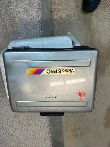 Sony 8 mm video camera and case