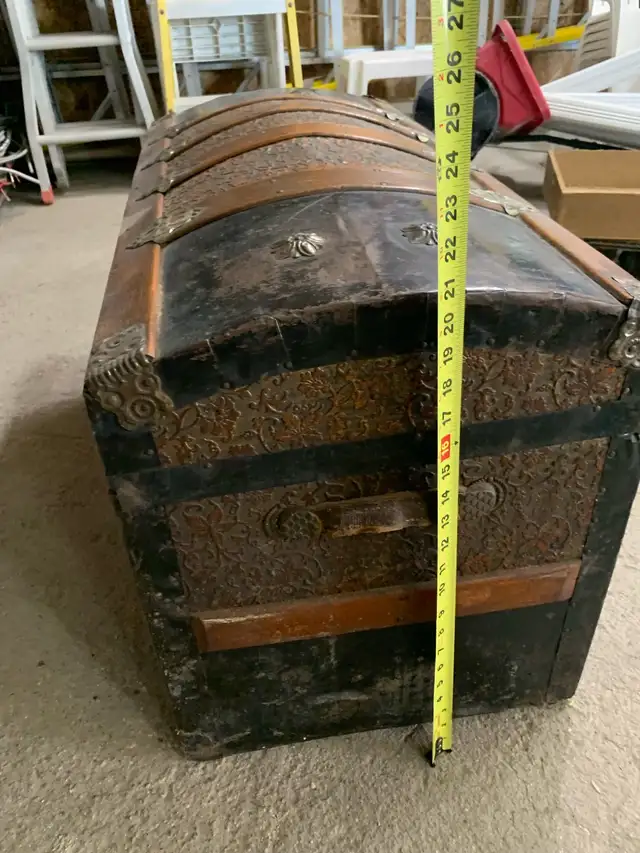 Old steamer trunk