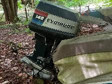 Boat with motor