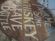 Vintage Pour Me Some Whiskey & Leave The Bottle Bar Sign - Photo 8