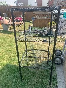 U-Line Black Wite Shelving Unit