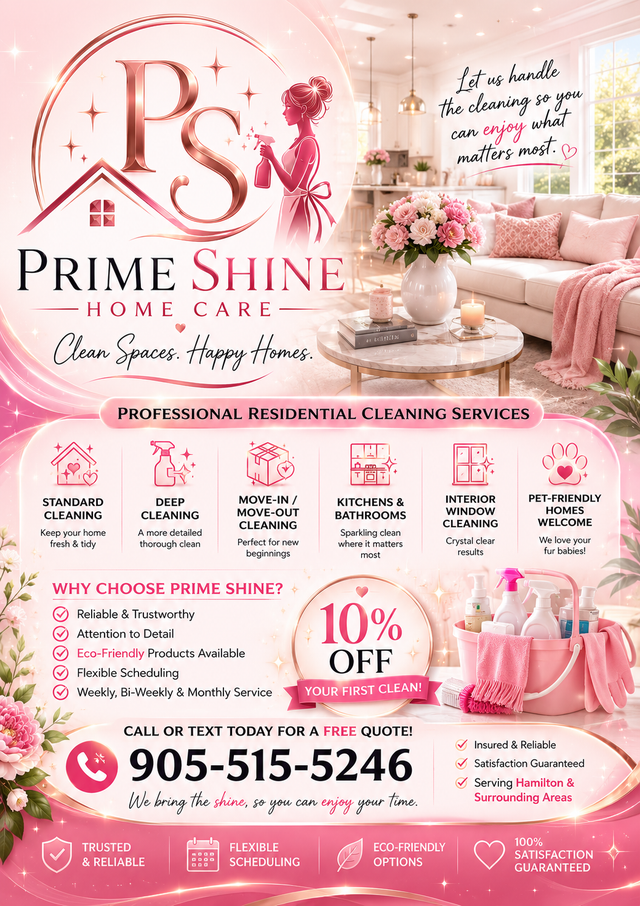 ✨ Let Prime Shine Home Care make your home shine! ✨