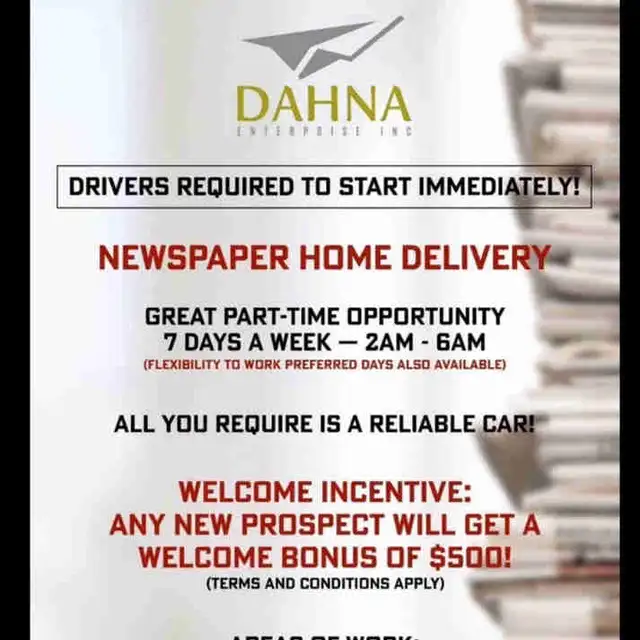 Newspaper delivery