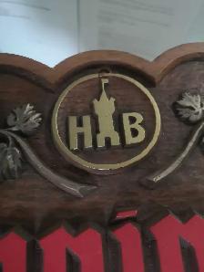 Vintage Henninger Premium Draft On Tap Hanging Bar Sign - Photo 7