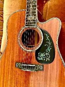 MERIDA, All Solid Koa Wood, Acoustic Guitar, Free PICK-UP, Case - Photo 4