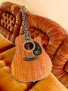 MERIDA, All Solid Koa Wood, Acoustic Guitar, Free PICK-UP, Case - Photo 6