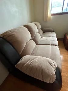New suede and leather couch - Photo 6