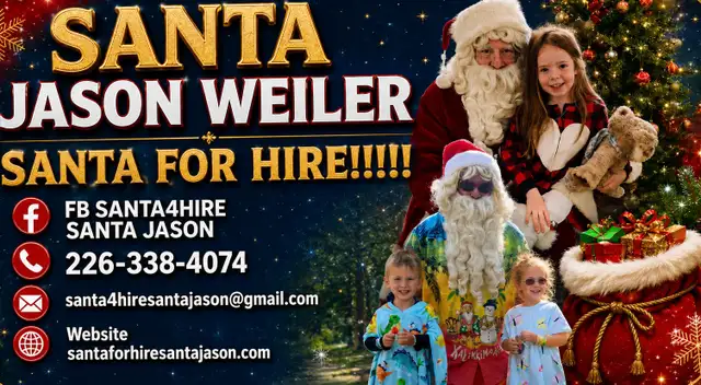 SANTA FOR HIRE!!!!