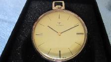 MINTY VINTAGE SWISS CATOREX GENTELMENS GOLD DRESS POCKET WATCH