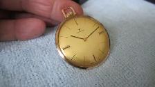 MINTY VINTAGE SWISS CATOREX GENTELMENS GOLD DRESS POCKET WATCH - Photo 5