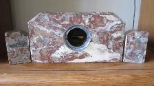 FABULOUS LOOKING 3 PIECE ART DECO FRENCH MARTI MARBLE CLOCK SET - Photo 10