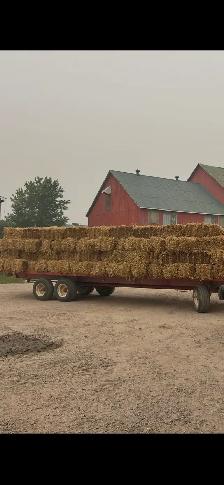small square straw bales