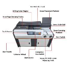 220V A4 Auto Side Glue Binding Machine Touch Screen 1.9KW 122156 - Photo 10