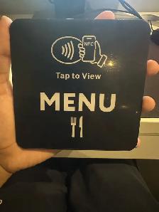 NFC Menu Card