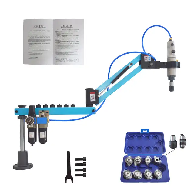 M3-M16 Vertical Pneumatic Touch Tapping Machine Blue Color056217
