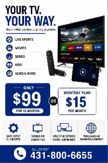 Quality Streaming for Your Home – Flexible Plans