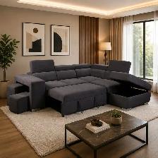 New Classy Sectional Sofa Bed With Corner Chaise Amazing Sale