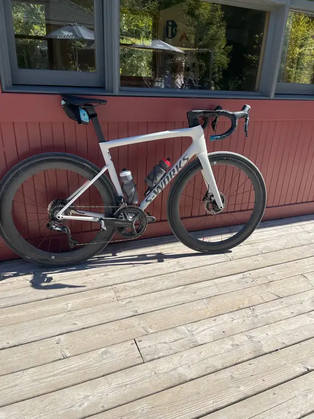 vélo route Specialized Tarmac S-Works 56 cm 12 V Dura ace Di2