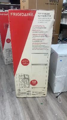 Frigidaire 7.5 Cu. Ft. Fridge – Brand New | Platinum Top Freezer