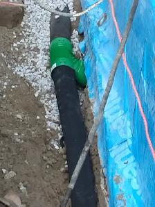 PLUMBING DRAIN ROUGH IN WATERPROOFING SUMP PUMP ISSUE FOUNDATION - Photo 2