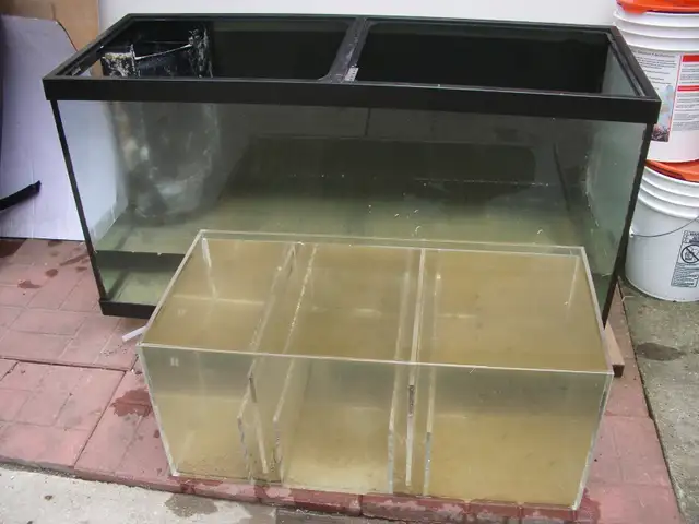 FOR SALE 90 GALLON TANK AND SUMP FILTER $150 ( BEST OFFER )
