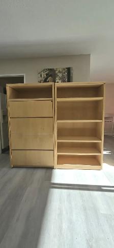 For sale. Books and wardrobes shelves, 2 items.