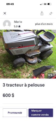tracteur à pelouse - Photo 3