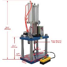 5000kg Pressure Desktop Pneumatic Punching Press Machine 230293 - Photo 9