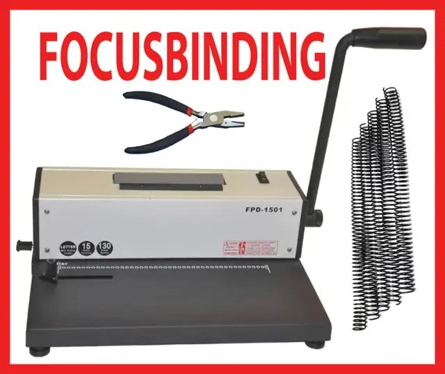Brand New 4:1 Metal Based Coil Spiral Binding Machine pliers