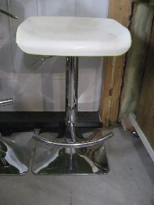 2 Vintage retro hydraulic bar stools - Photo 3