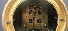 Vintage 1900s Mantal Clock with key - Photo 7