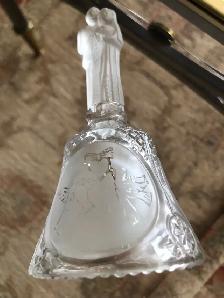 Elegant Clear Glass Wedding Bell