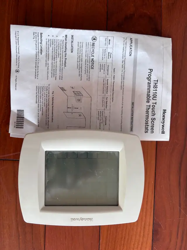 Honeywell Touch Screen Thermostats