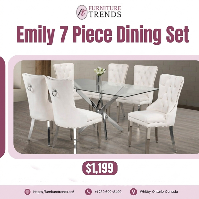 Huge Discount Offers on 7pc Dining Sets starts from $699