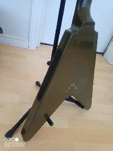 2002 Army Green Epiphone Flying V In Brand New Condition - Photo 5